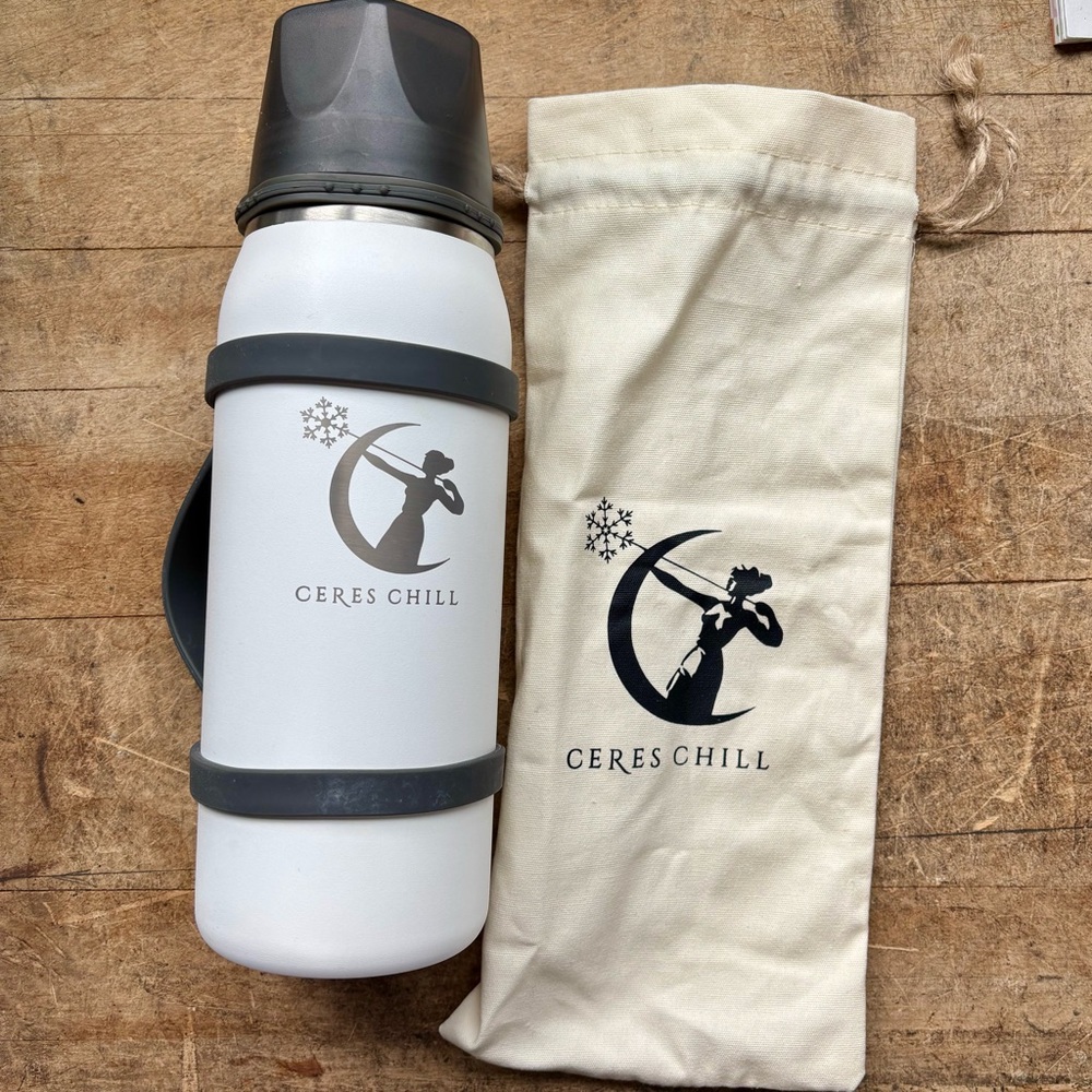 Ceres Chill OG Breastmilk Chiller & Storage Bottle in White Stainless Steel